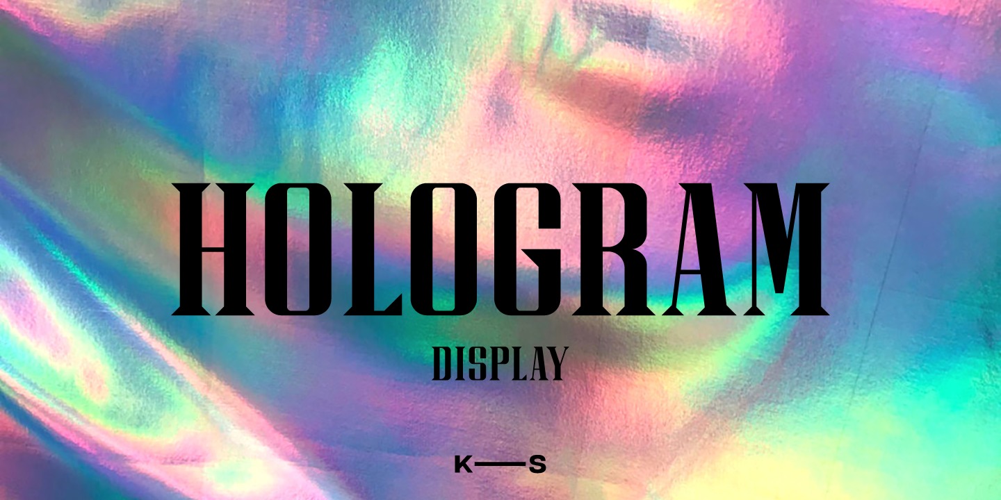 Hologram Wedge Font preview